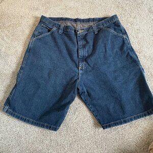 Vintage Y2K Wrangler Denim Shorts Men’s 38 Carpenter Cargo Jean Jorts